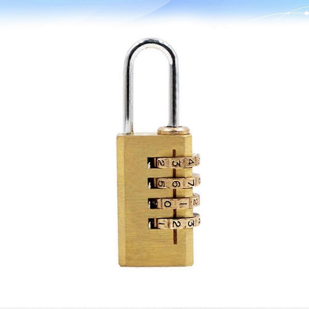 4-Dial Luggage Padlock - Outdoor Travel Lock for Backpack/Suitcase (5.7x2.2x1cm)