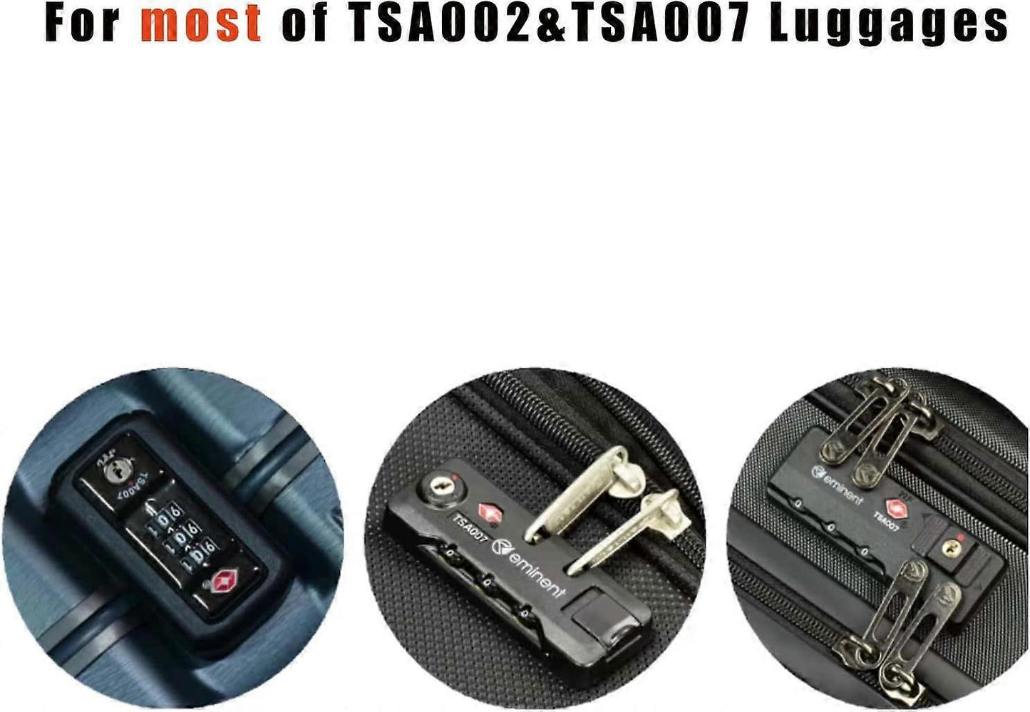2 Keys for Master Luggage Locks - Universal Key Replacement Set