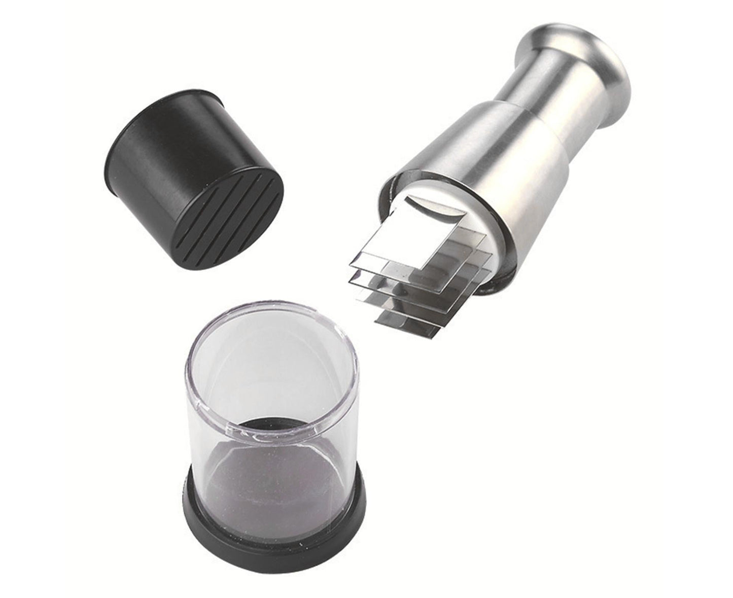 Garlic Crusher Detachable Labor-saving Stainless Steel Sharp Blade Garlic Masher for Home -Black