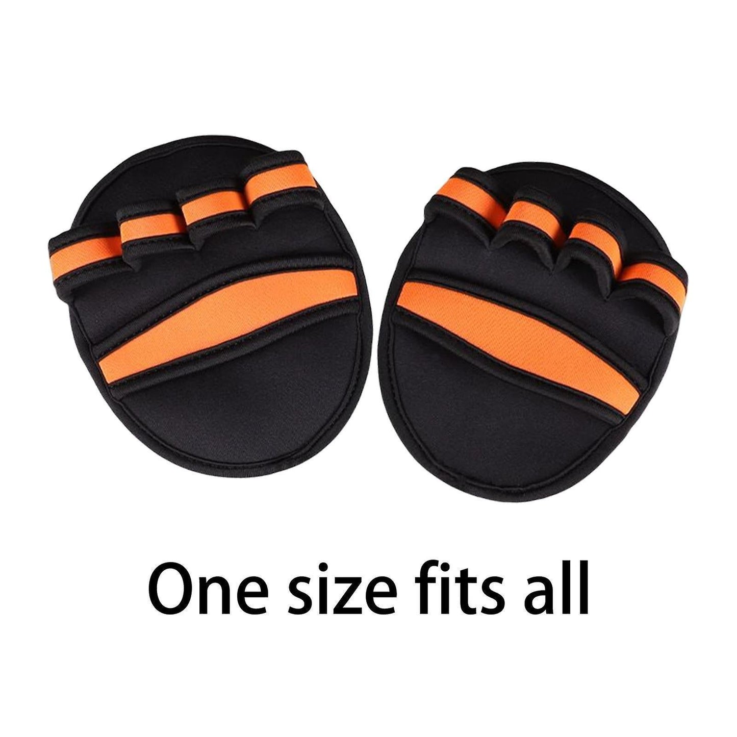 Half Finger Gym Grip Pads for Weightlifting, Outdoor Workout Hand Protectors