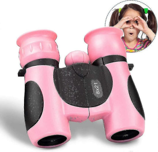 Pink Binoculars for Babies Compact Lightweight Outdoor Viewing Toy