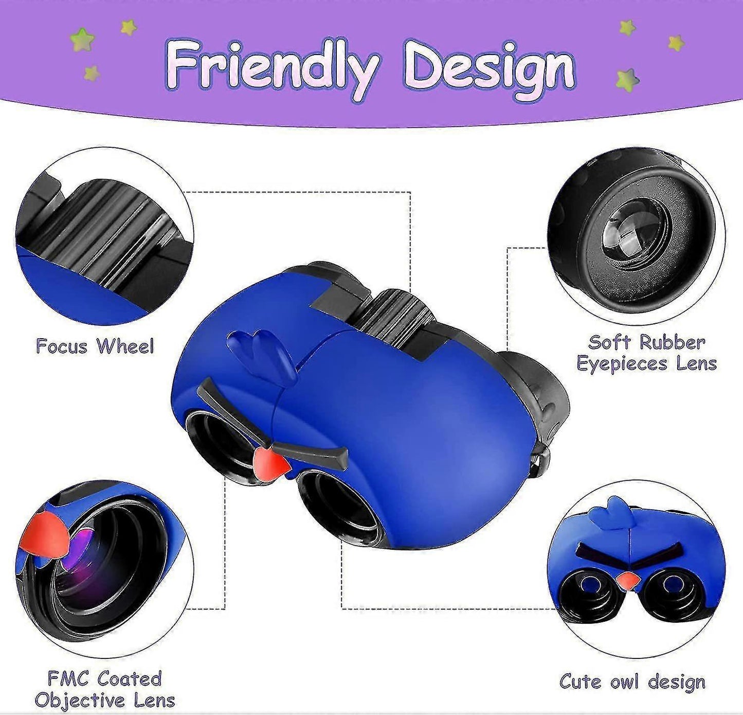 8x22 Binoculars for Bird Watching Compact High Magnification Viewing