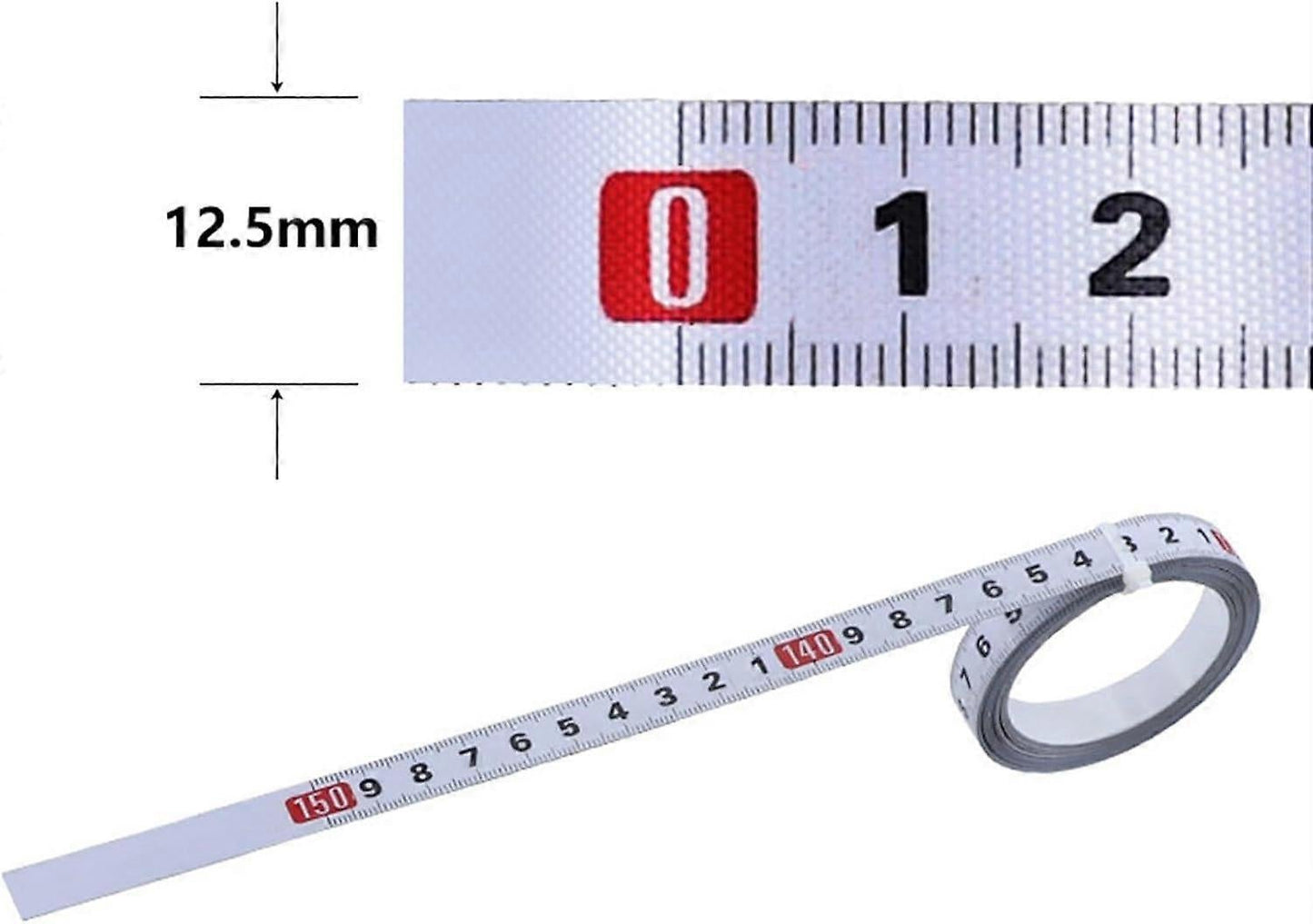 Adhesive Tape Measure Self-Adhesive Graduated Measuring Tape Strip