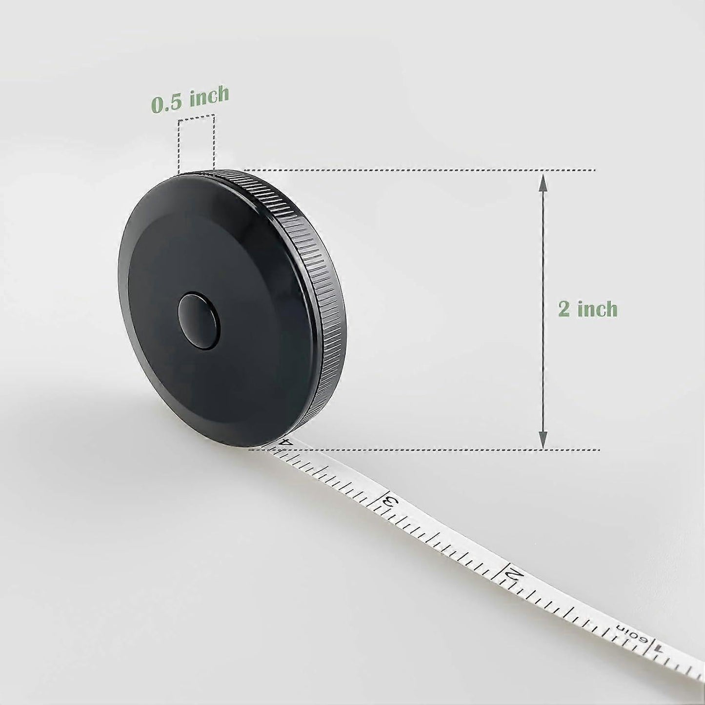 2pcs Fabric Tape Measure Retractable Body Measuring Tape Soft Sewing Tool