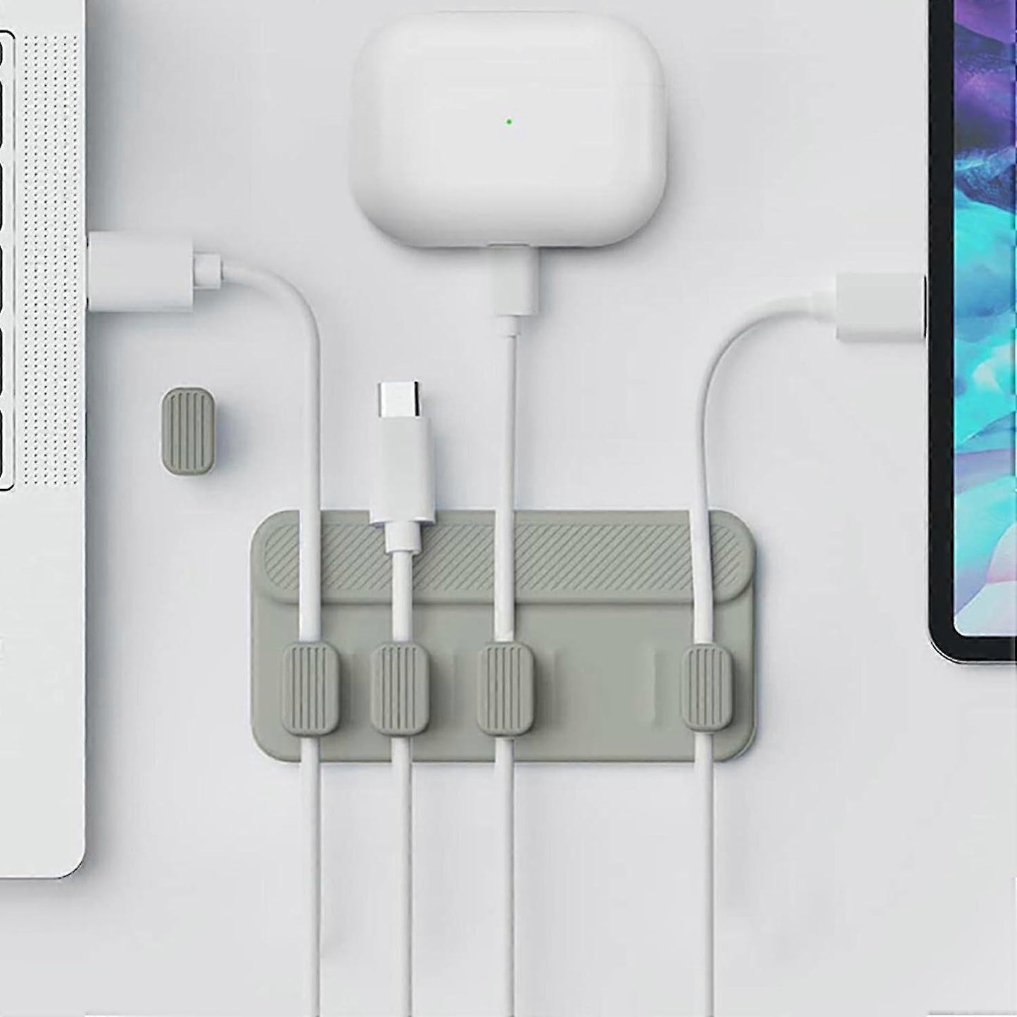 Cable Holder Organizer for Desk or Home Wire Management Solution