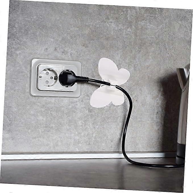 4pcs USB Cable Winder Clips Desk Cord Organizer Butterfly Wire Holder for Appliance