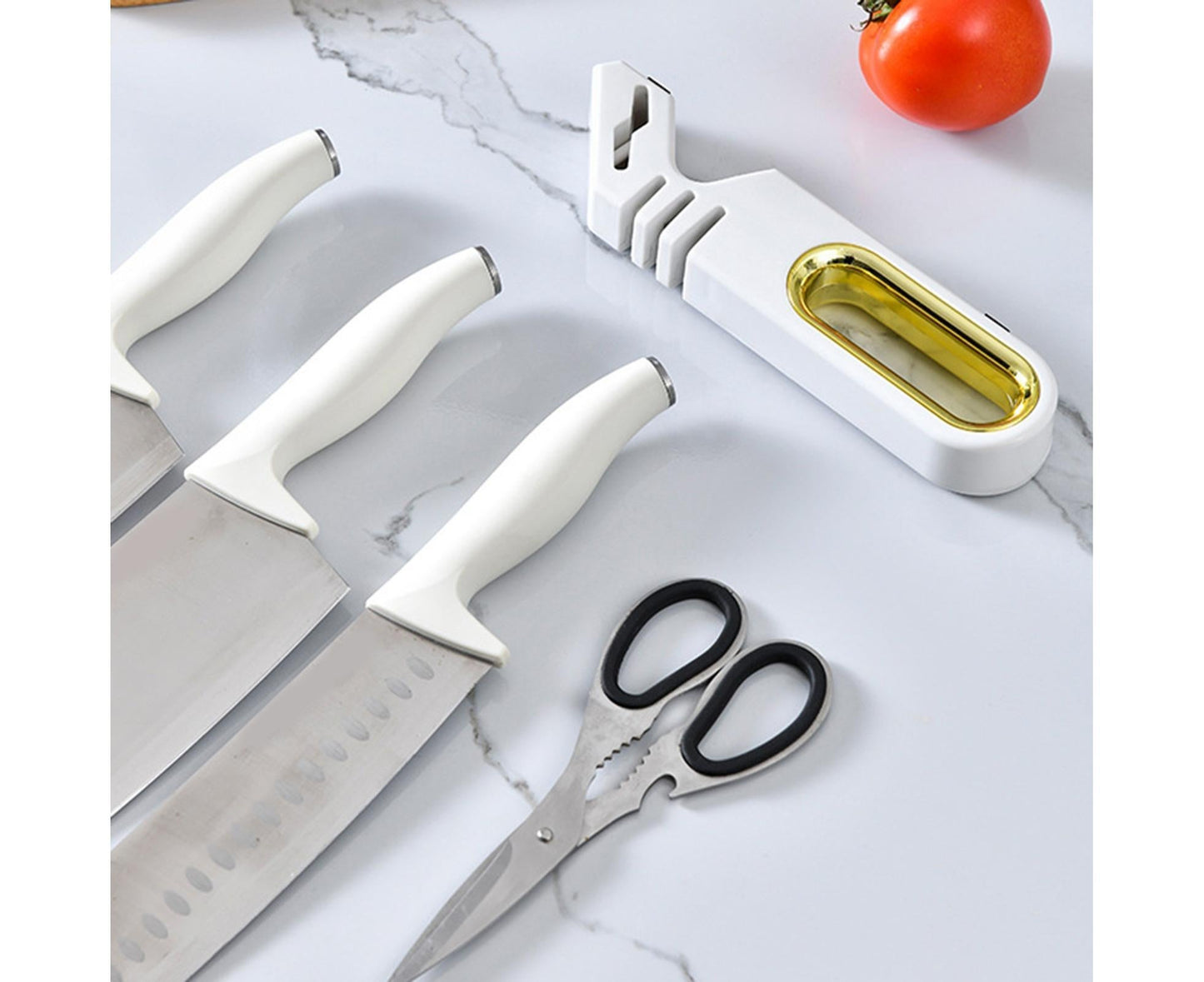 Sharpening Stone Tungsten Steel Scissors Whetstone-White
