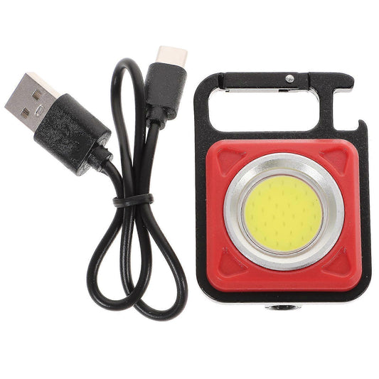 USB Rechargeable Keychain Flashlight Portable Emergency Mini Torch