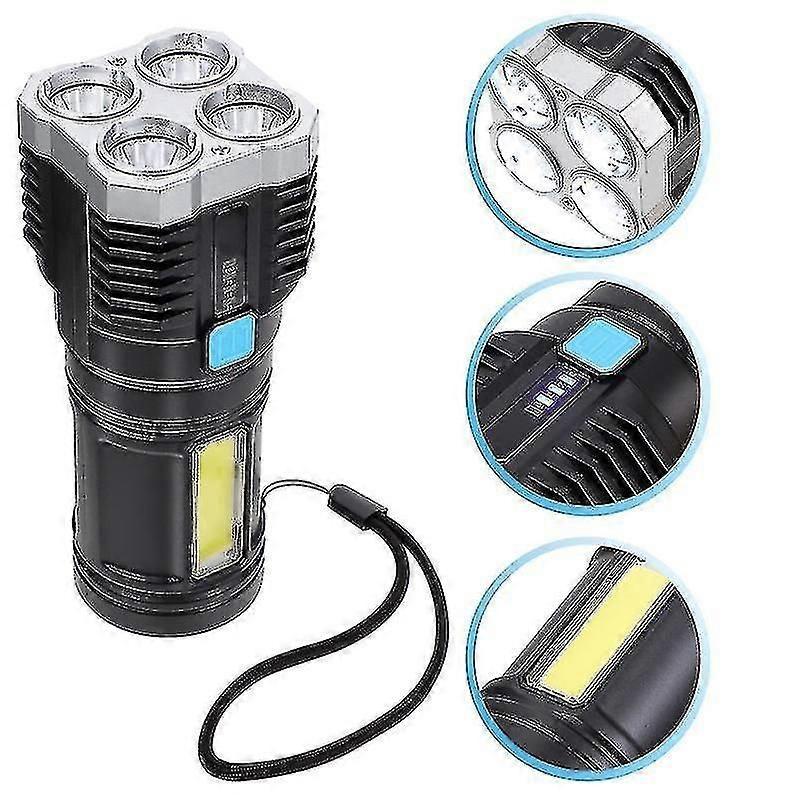 Rechargeable LED Flashlight Multi-Function Outdoor Tactical Torch Light