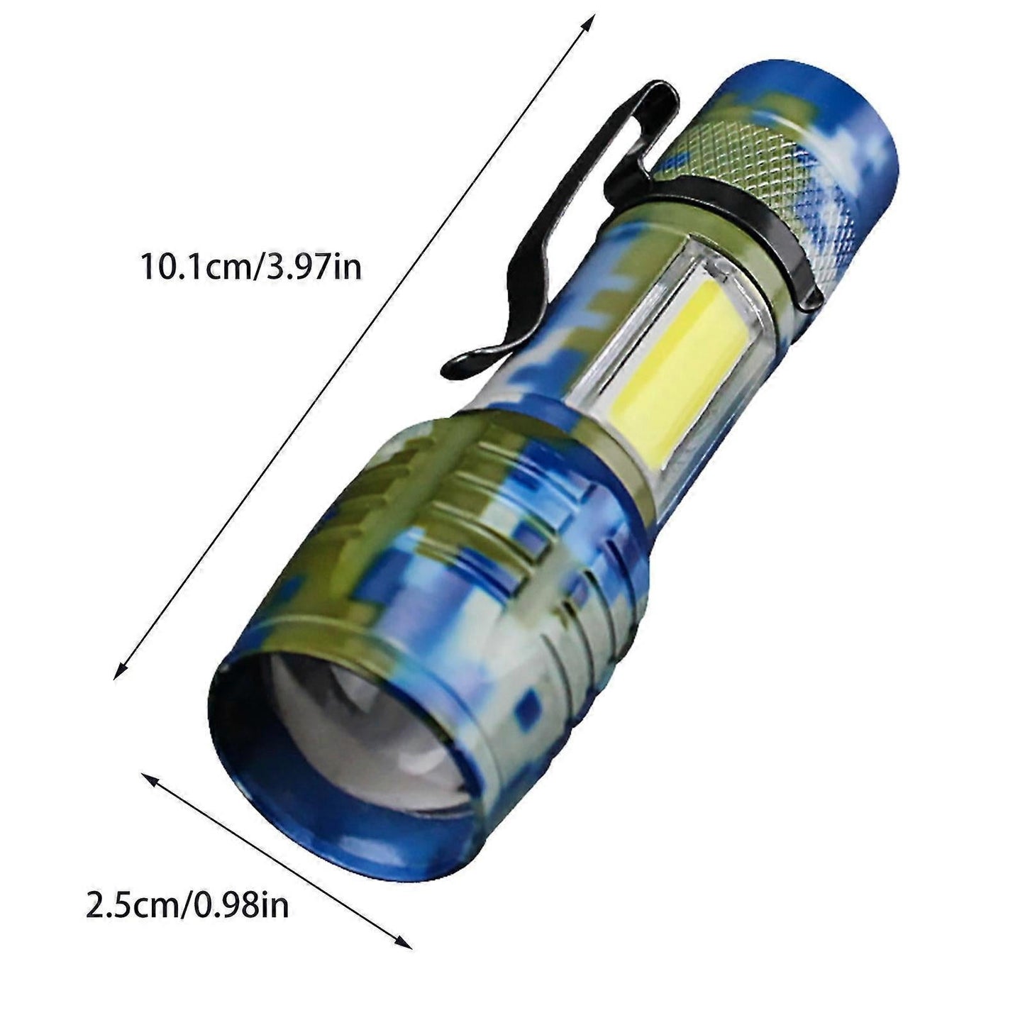 Bright Zoomable LED Flashlight Rechargeable with 4 Modes for Outdoor Use
