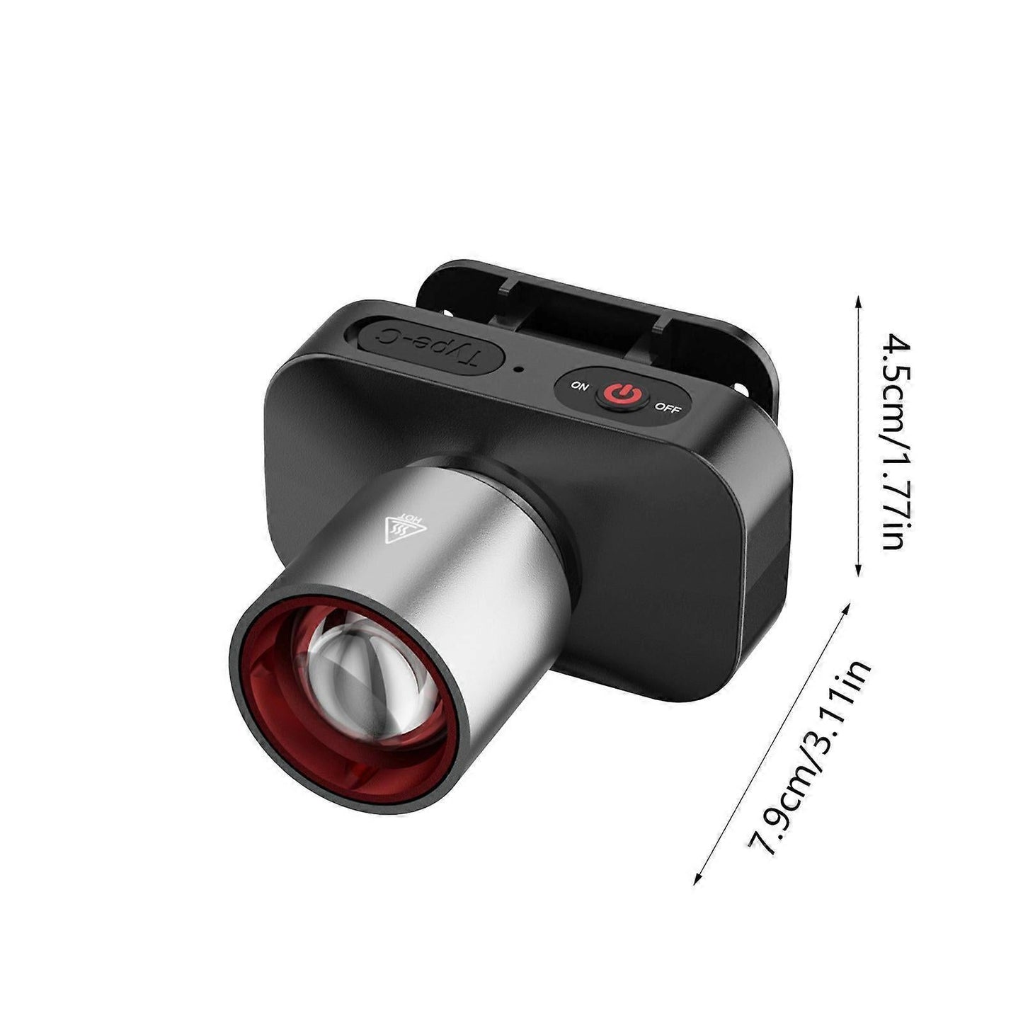 Bright LED Flashlight Rechargeable Zoomable Tactical Torch with 3 Modes