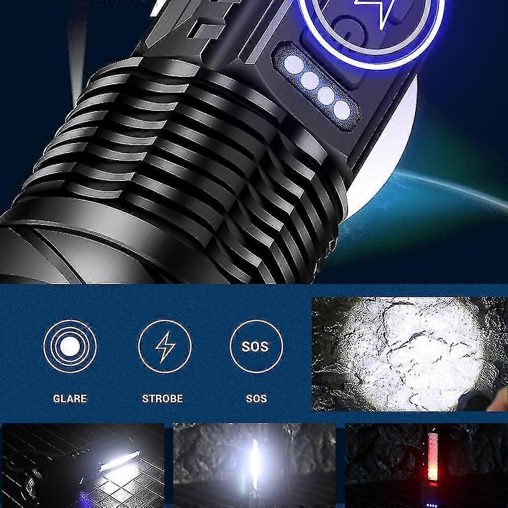 Rechargeable Tactical LED Flashlight Bright Torch for Camping & Emergencies