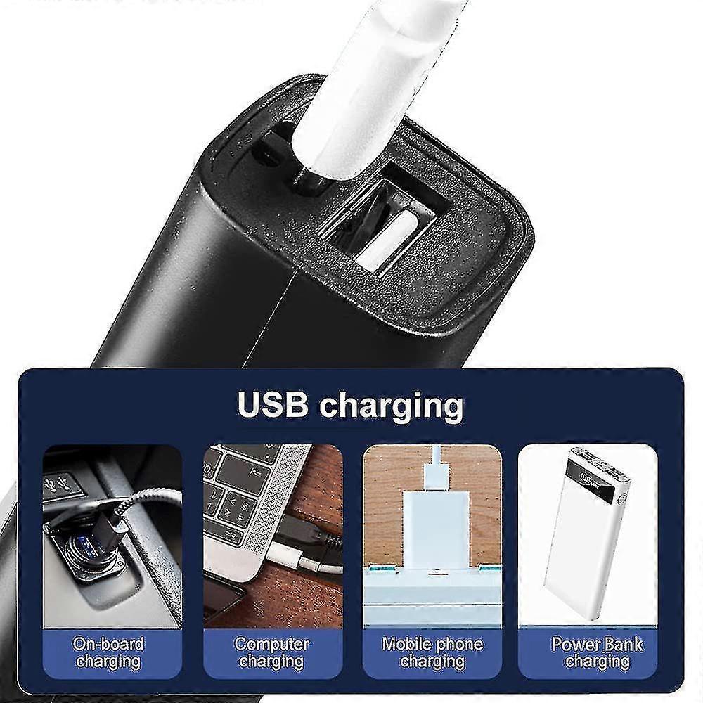 Mini USB Rechargeable Flashlight Power Bank Torch for Mobile Charging