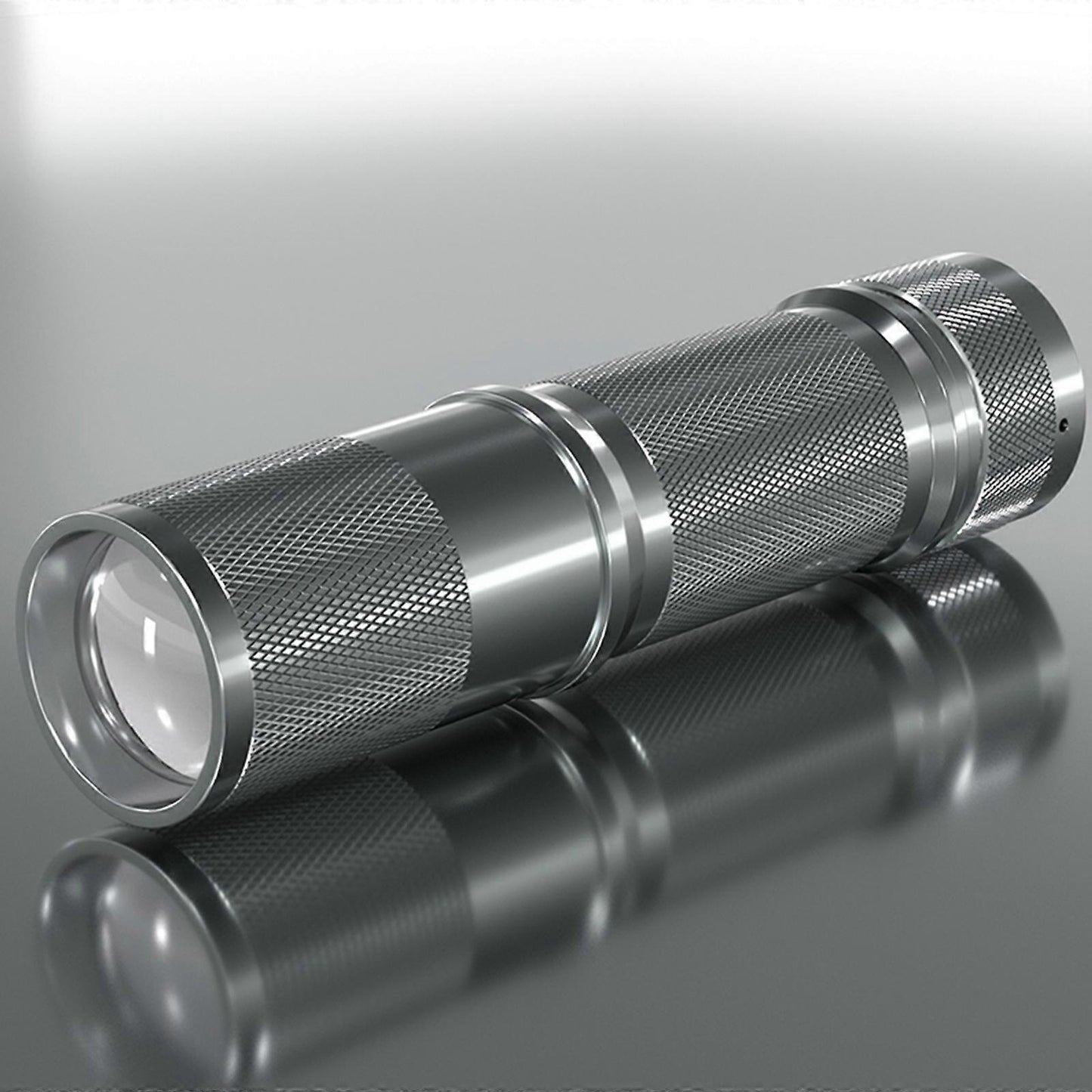 Aluminium Alloy LED Flashlight Super Bright Zoomable Rechargeable Torch (1pc)