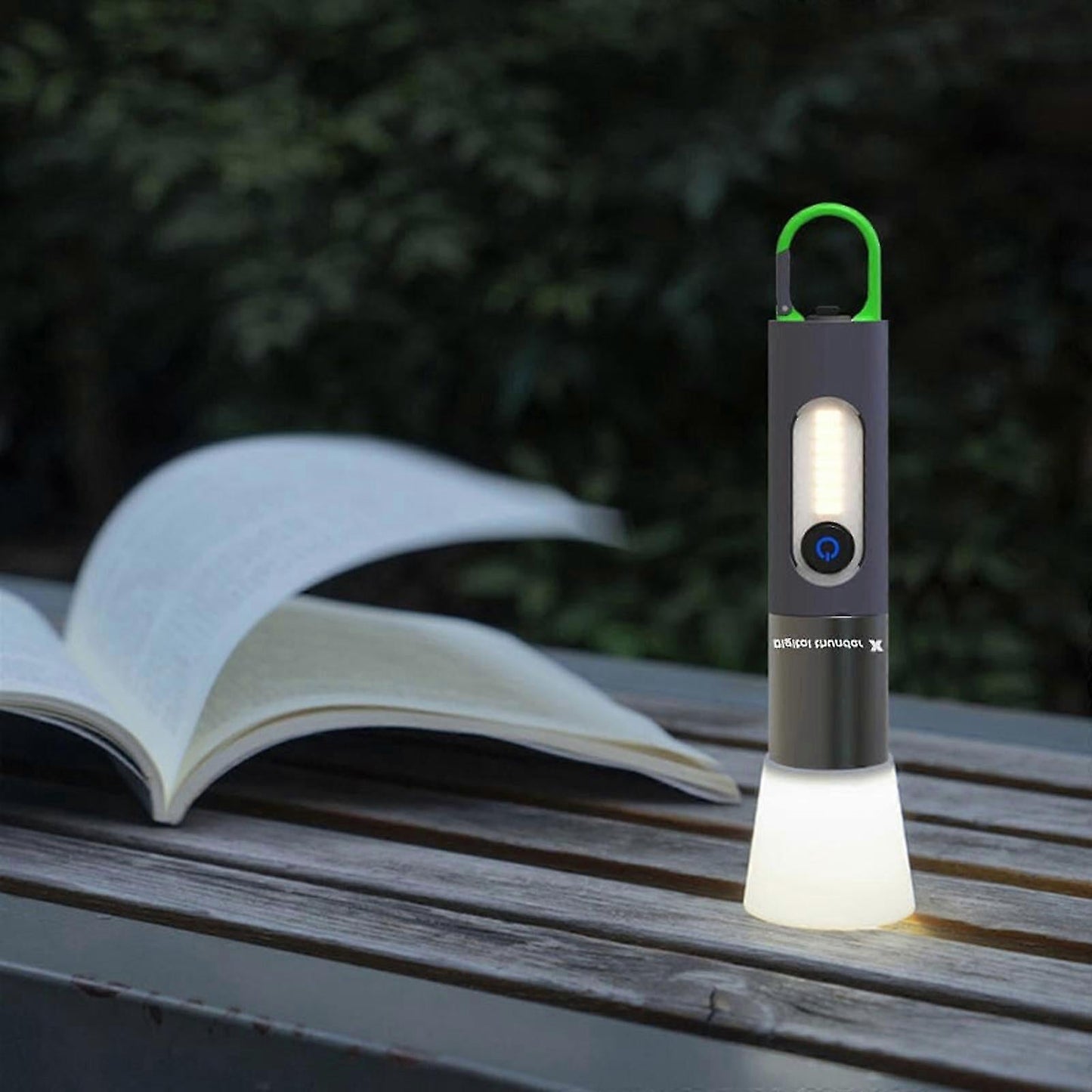 LED Tactical Laser Flashlight Rechargeable Pocket Torch with 4 Modes