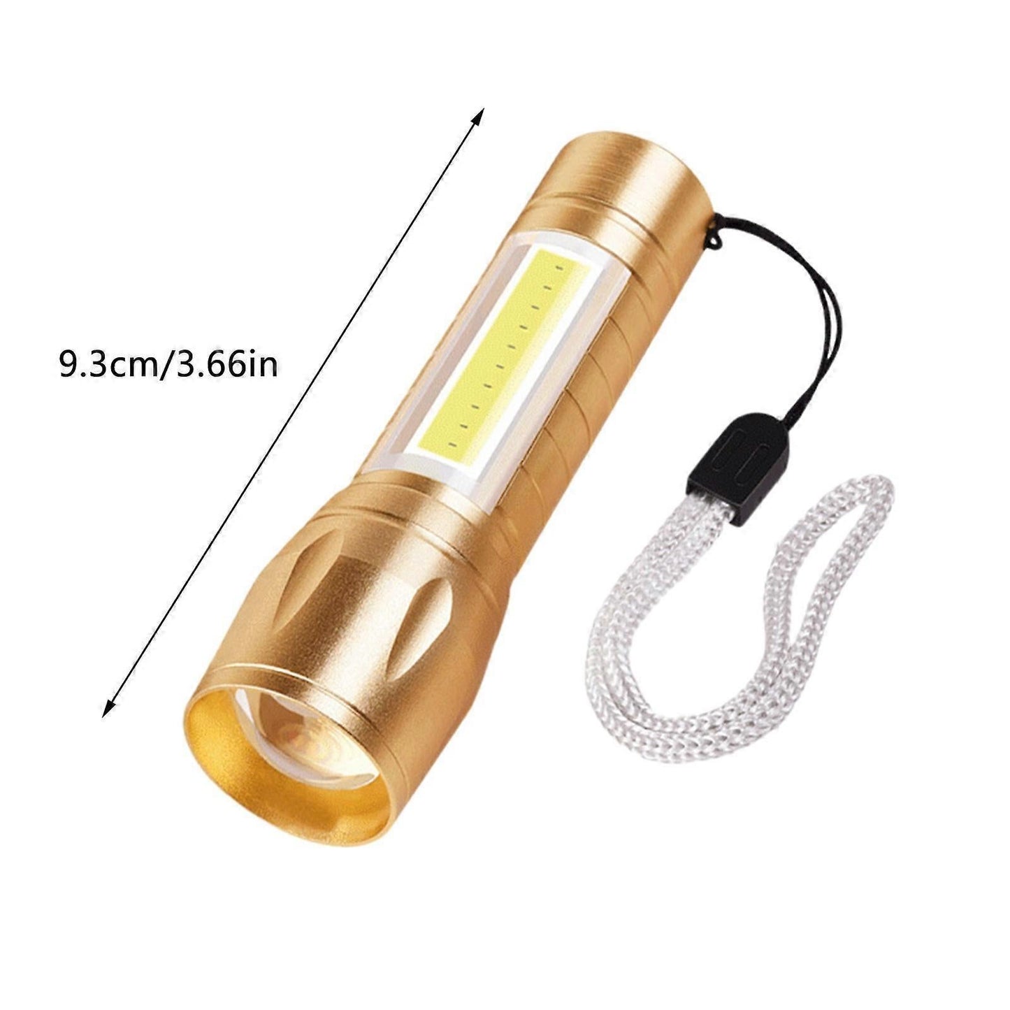 Super Bright Rechargeable LED Flashlight Zoomable with Modes Handheld Torch (FF)