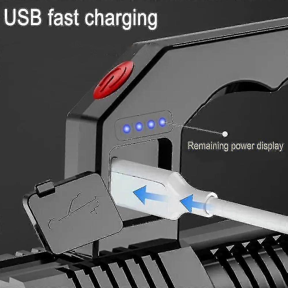 Rechargeable LED Tactical Flashlight Waterproof Bright Torch for Camping
