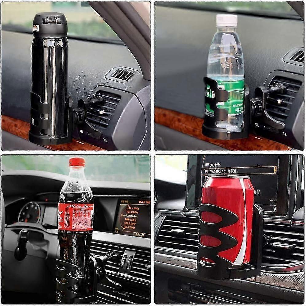 2pcs Adjustable Car Vent Cup Holders - Universal Car Drink Organizer Set