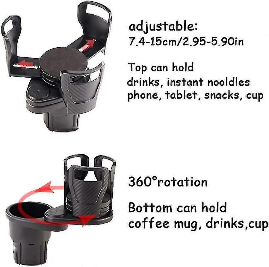 360 Rotatable Car Drink Holder - Multifunctional Cup Organizer for Vehicle Use