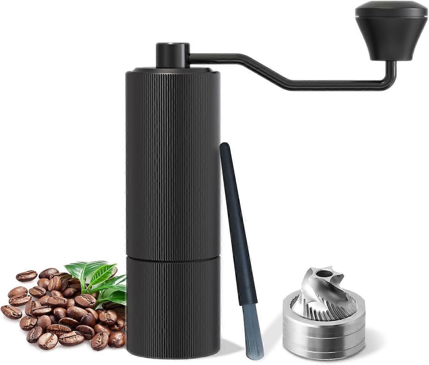Manual Coffee Grinder - Adjustable Stainless Steel Hand Crank Coffee Mill, Portable