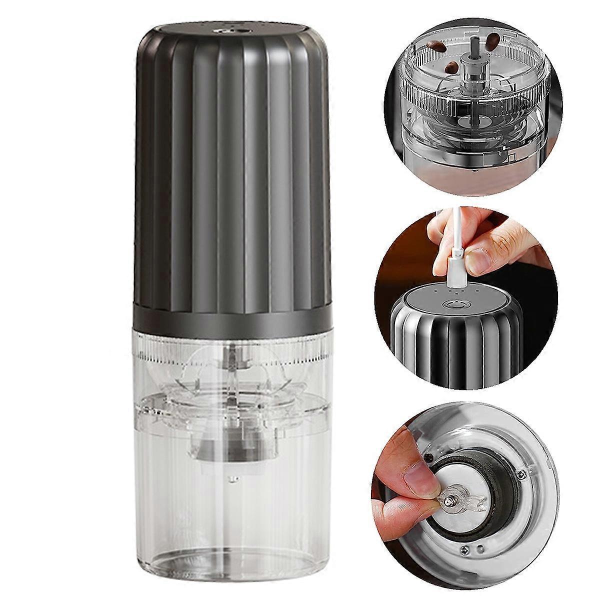 Electric Coffee Grinder - USB Rechargeable Burr Grinder, Automatic Coffee Bean Mill