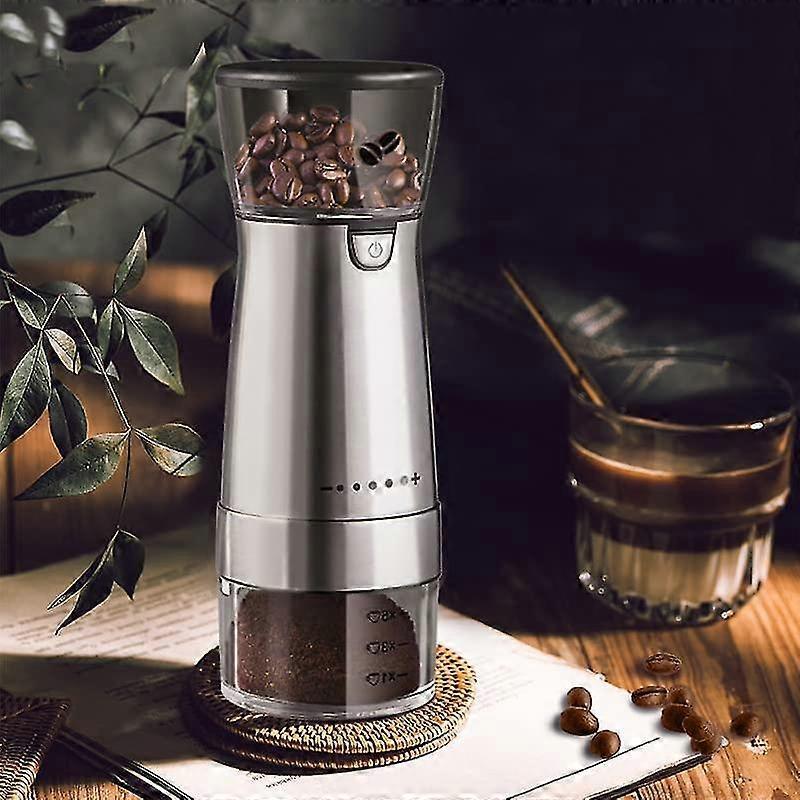 Electric Coffee Grinder - Portable Automatic Bean Grinder for Coffee & Spices