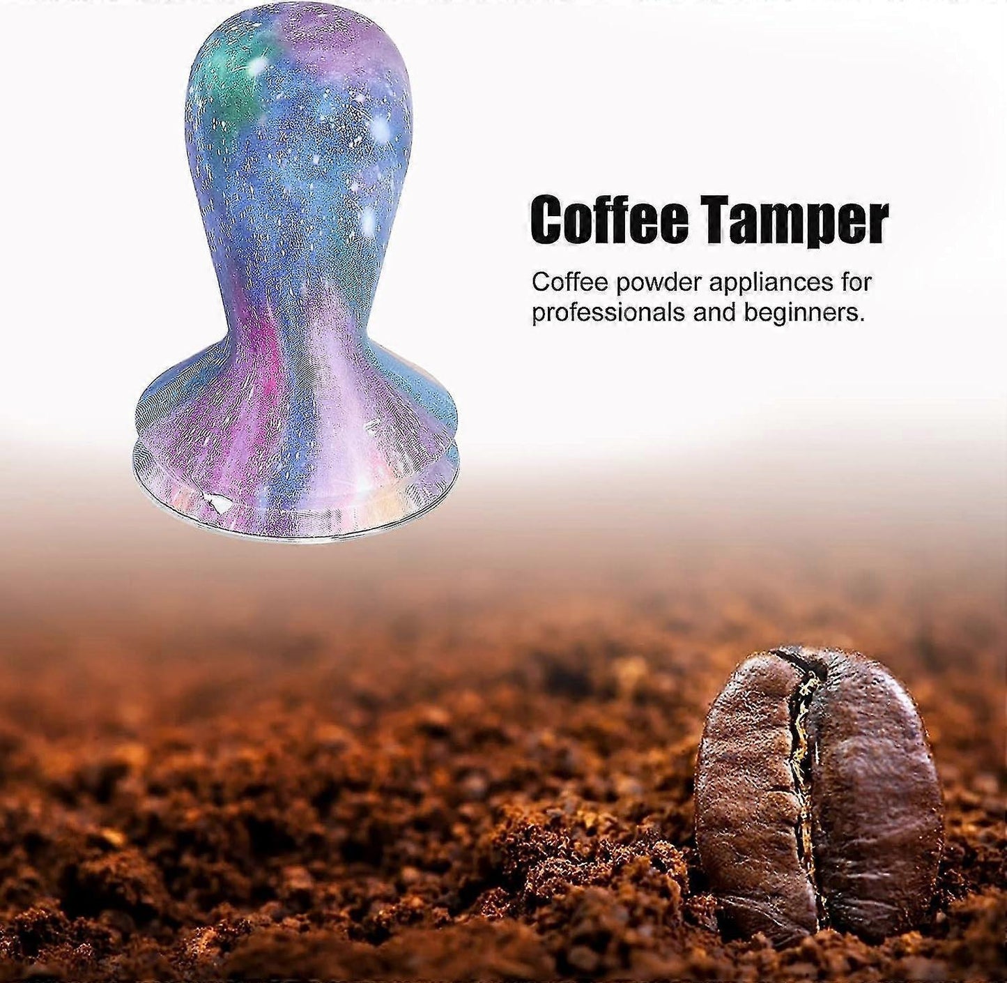58mm Coffee Tamper - Star Type Coffee Masher with Grinder Handle for Espresso Use