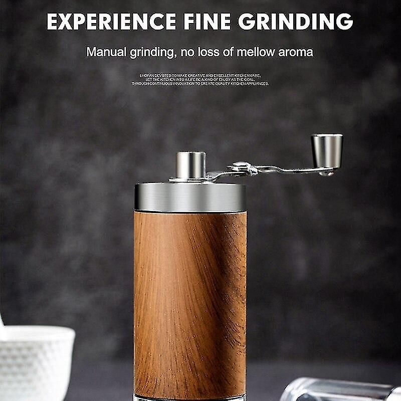 Manual Coffee Grinder - Burr Hand Mill, Portable Grinder for Travel and Camping