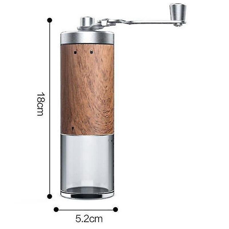 Manual Coffee Grinder - Burr Hand Mill, Portable Grinder for Travel and Camping
