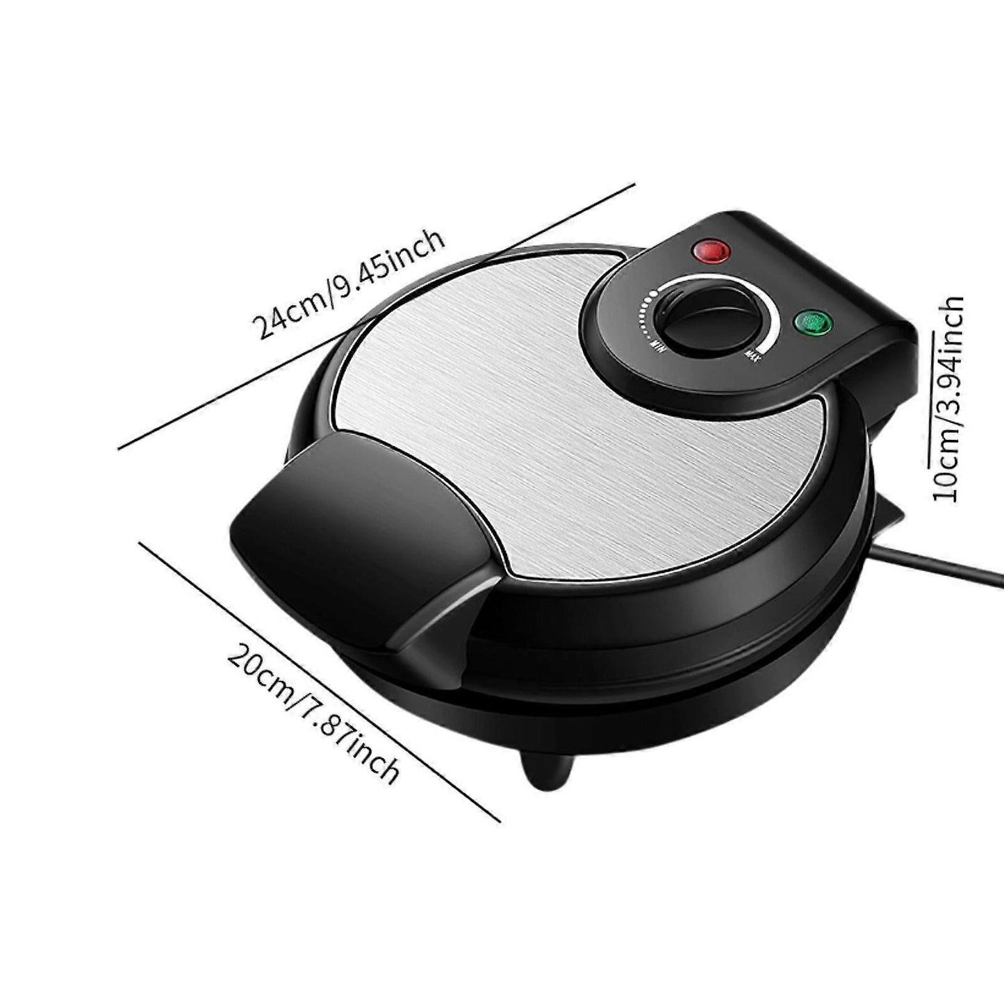 Waffle Cone Machine - Nonstick Waffle Baker for Kitchen Baking, DIY Cone or Crisps