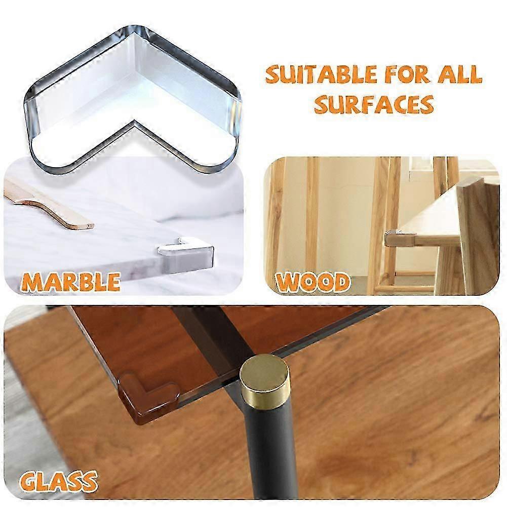 5pcs Soft Transparent Table Corner Protectors - Babies security Furniture Guards, Odorless Material