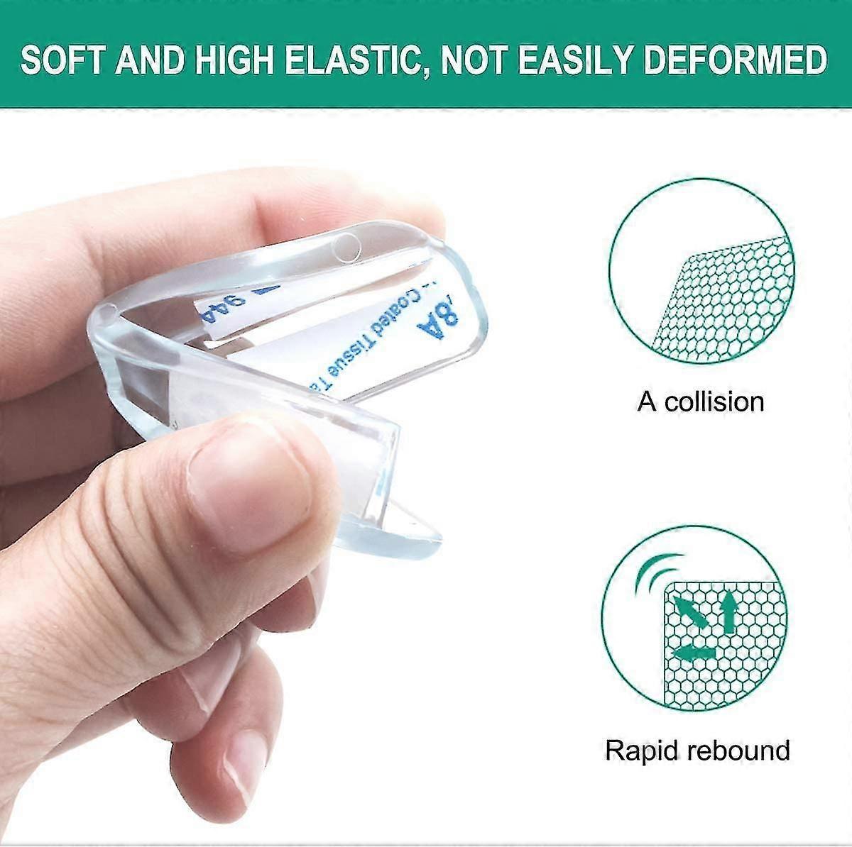 20pcs Table Corner Protectors - Clear Shockproof Babies Furniture Edge Guards for Home security
