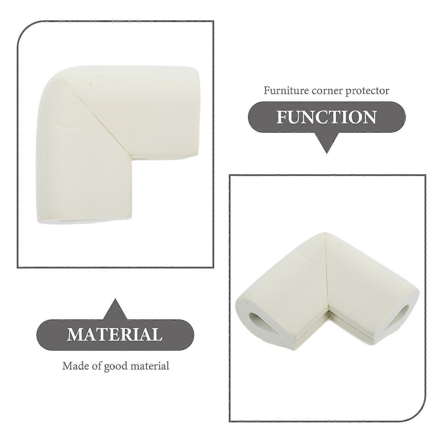 12pcs Foam Furniture Corner Protectors - Moving House Photo Frame Guards