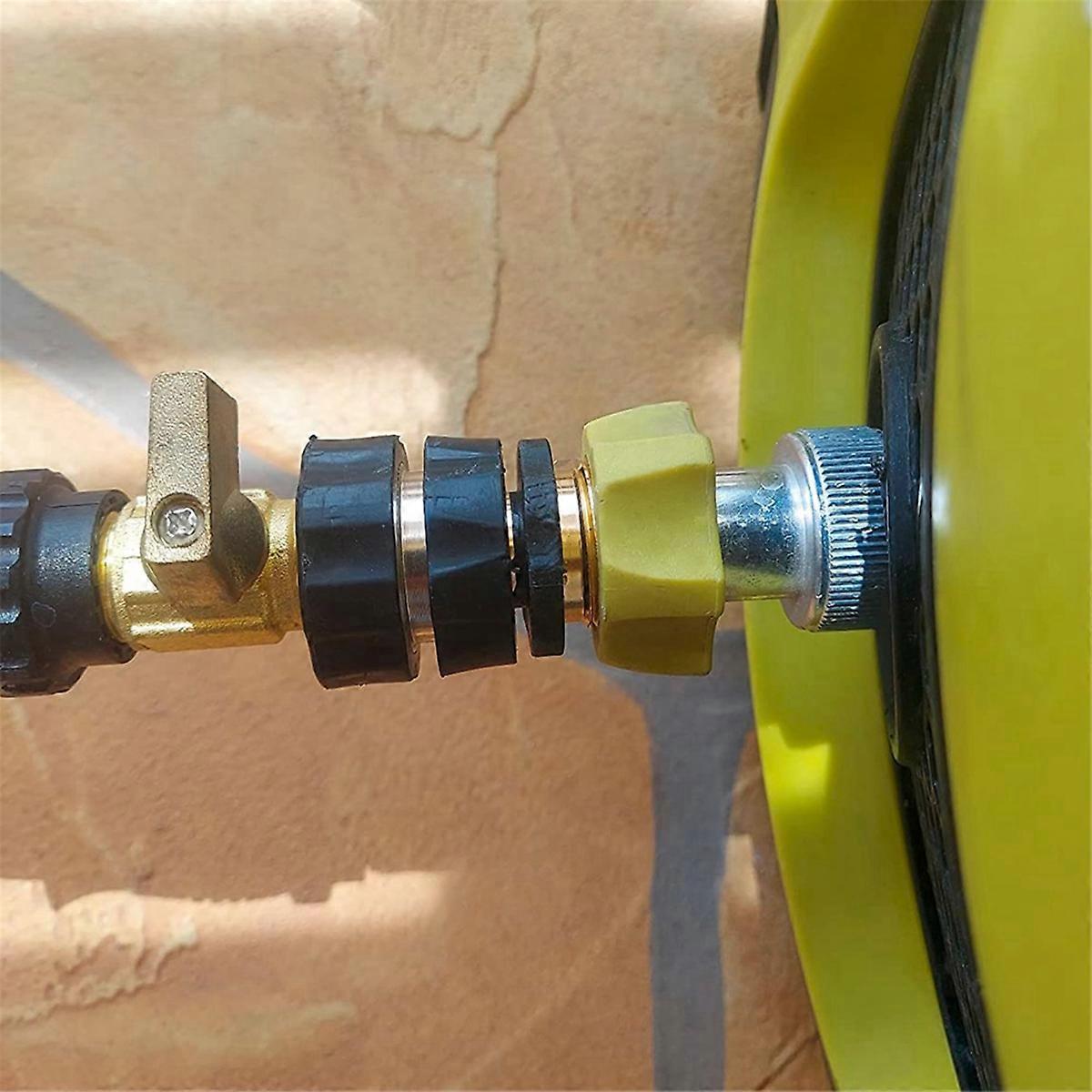 3/4 Inch Garden Hose Quick Connect - Universal Brass Fitting for Fast Hose Connection