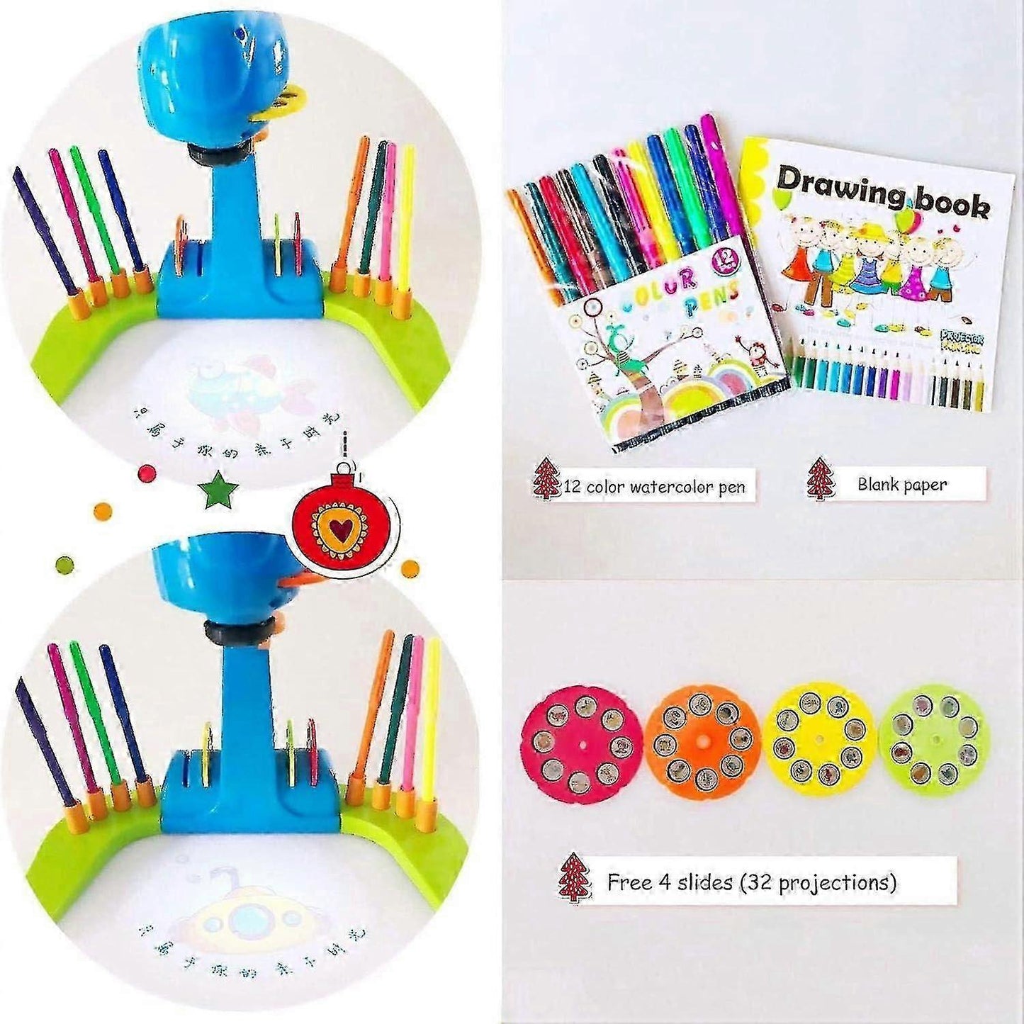 Babies Smart Trace & Draw Projector Table - Slide Projector Sketcher Desk Gift