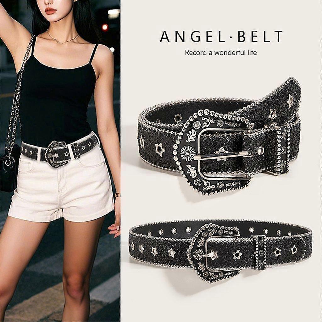 Handmade Stylish Embossed Ladies Leather Belt Headband, Adjustable