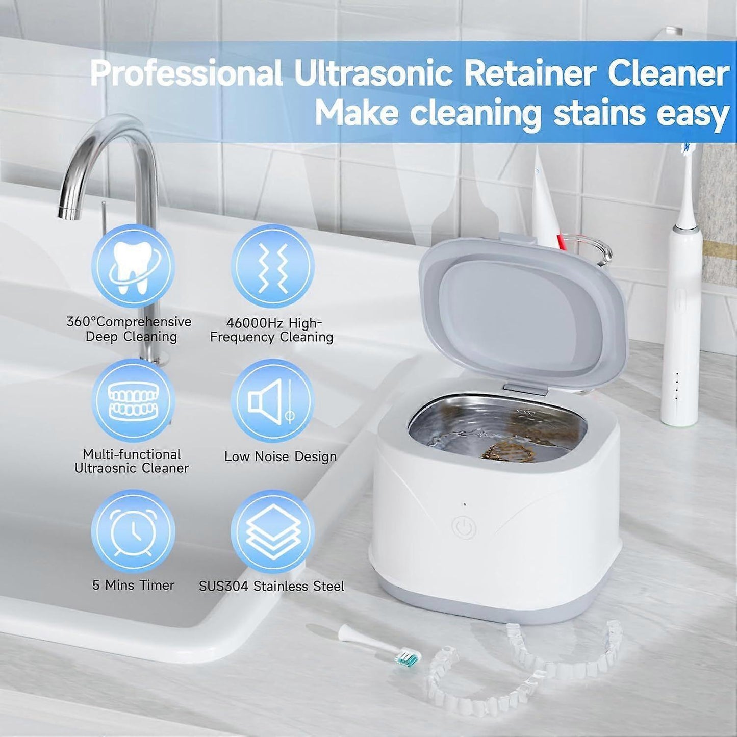 Professional Ultrasonic Jewelry Cleaner for All Types of Jewelry