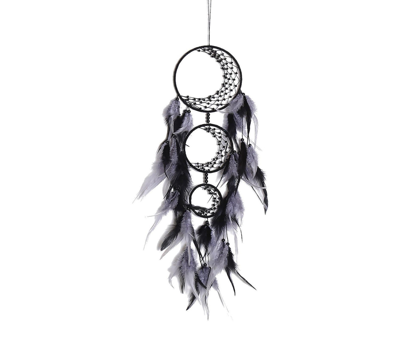 Feather Dream Catcher Home Decor-Black