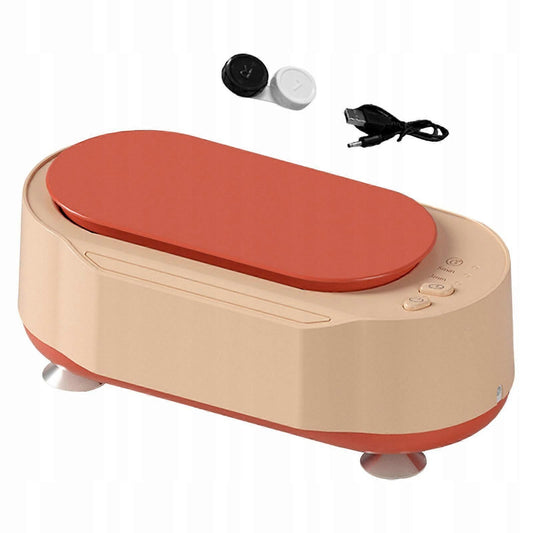 Electric Jewelry Cleaner 15W, Pink Portable Cleaning Machine