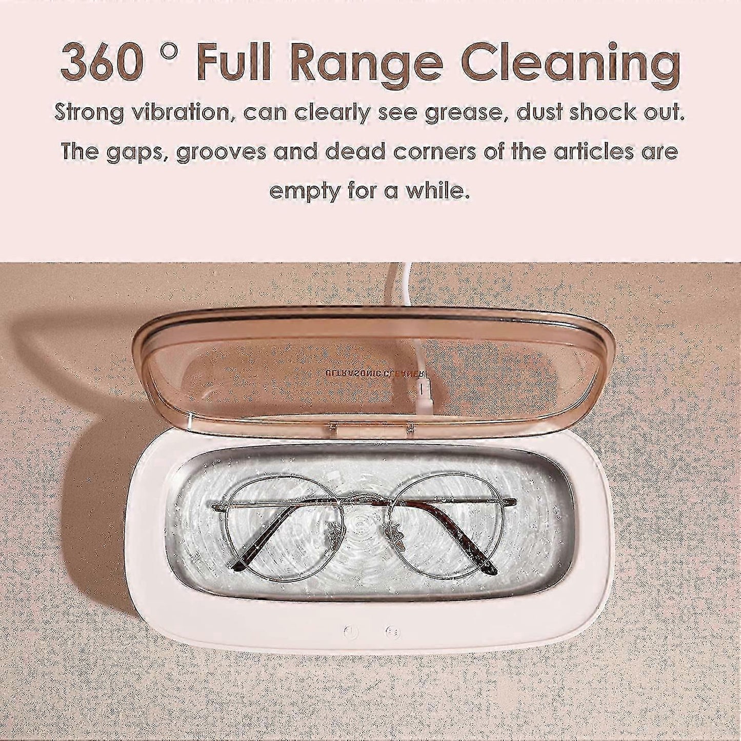 Professional Ultrasonic Jewelry, Watch & Eyeglass Cleaner Machine