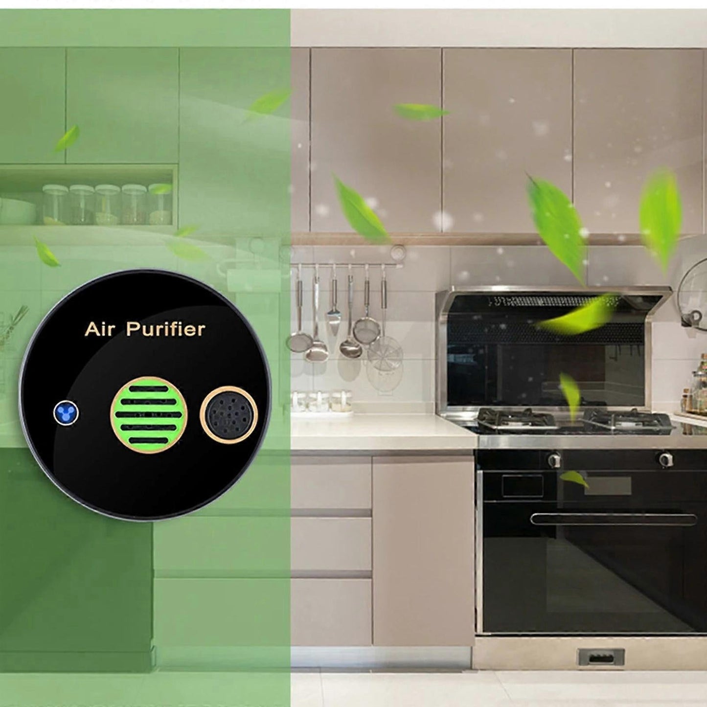 USB Desk Air Purifier, Rechargeable Travel Air Cleaner with ABS Texture