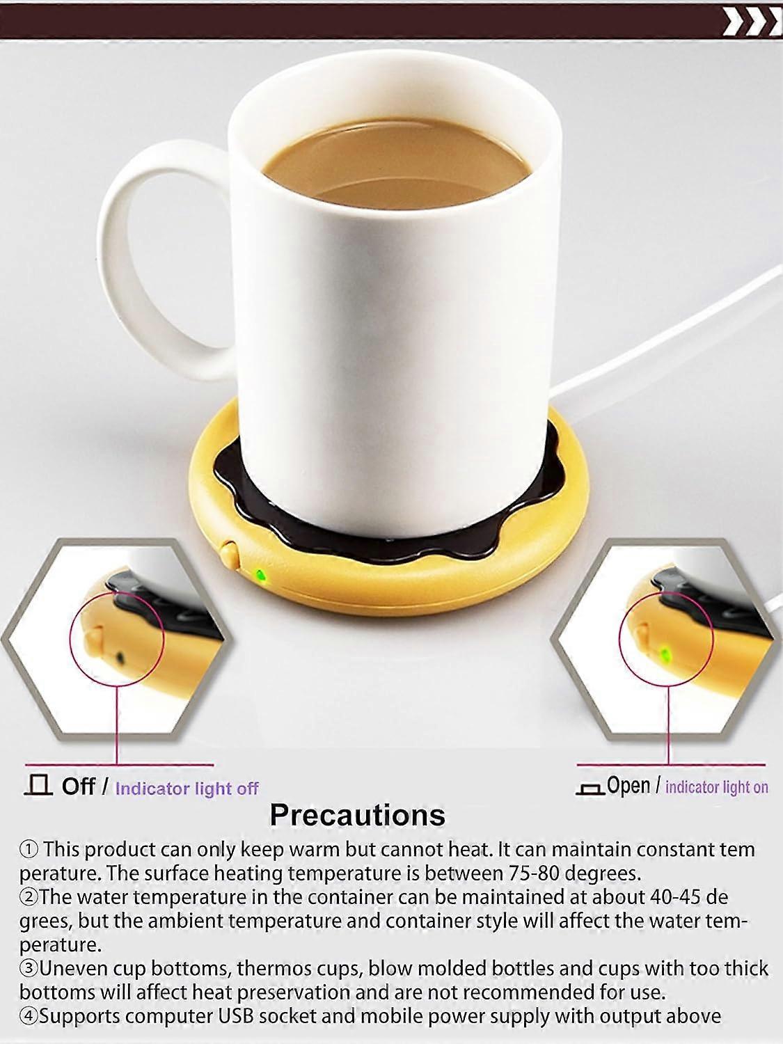 Donut Shape Coffee Mug Warmer, Constant Temp Cup Warmer