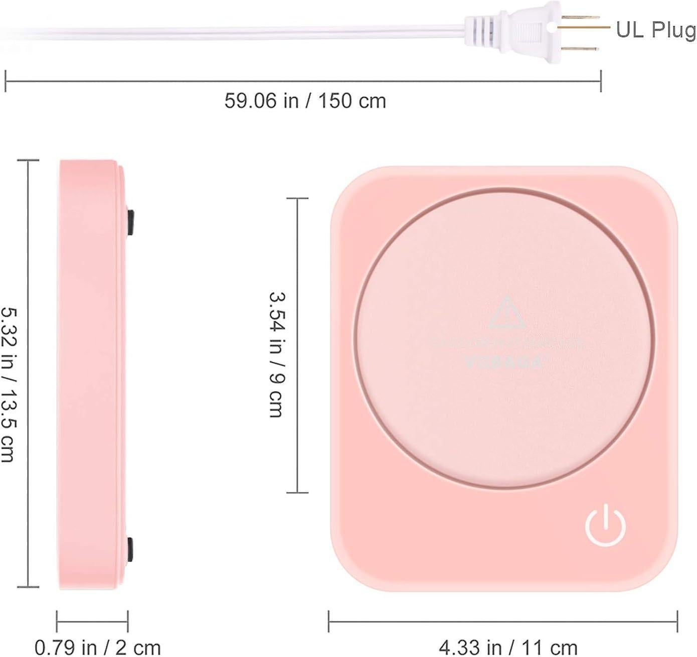 Pink Coffee Mug Warmer Set for Office Supplies