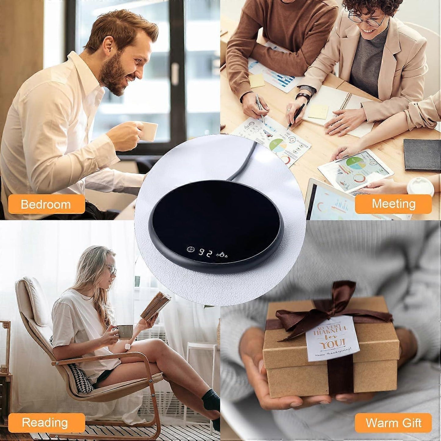 Coffee Mug Warmer for Home Desk with Auto Shutoff
