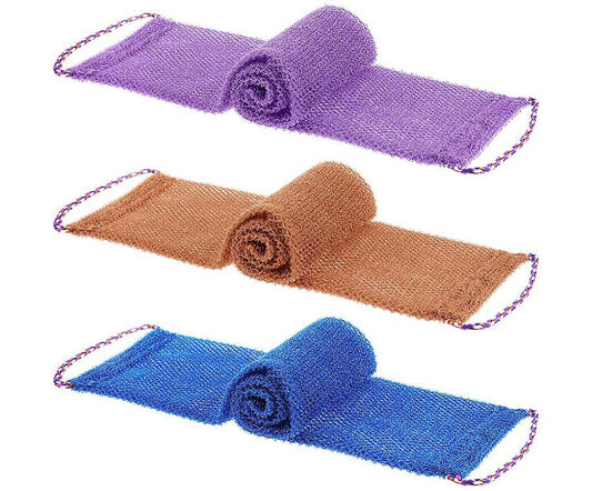 3pcs African Body Exfoliating Net Sponge, Shower Body Scrubber