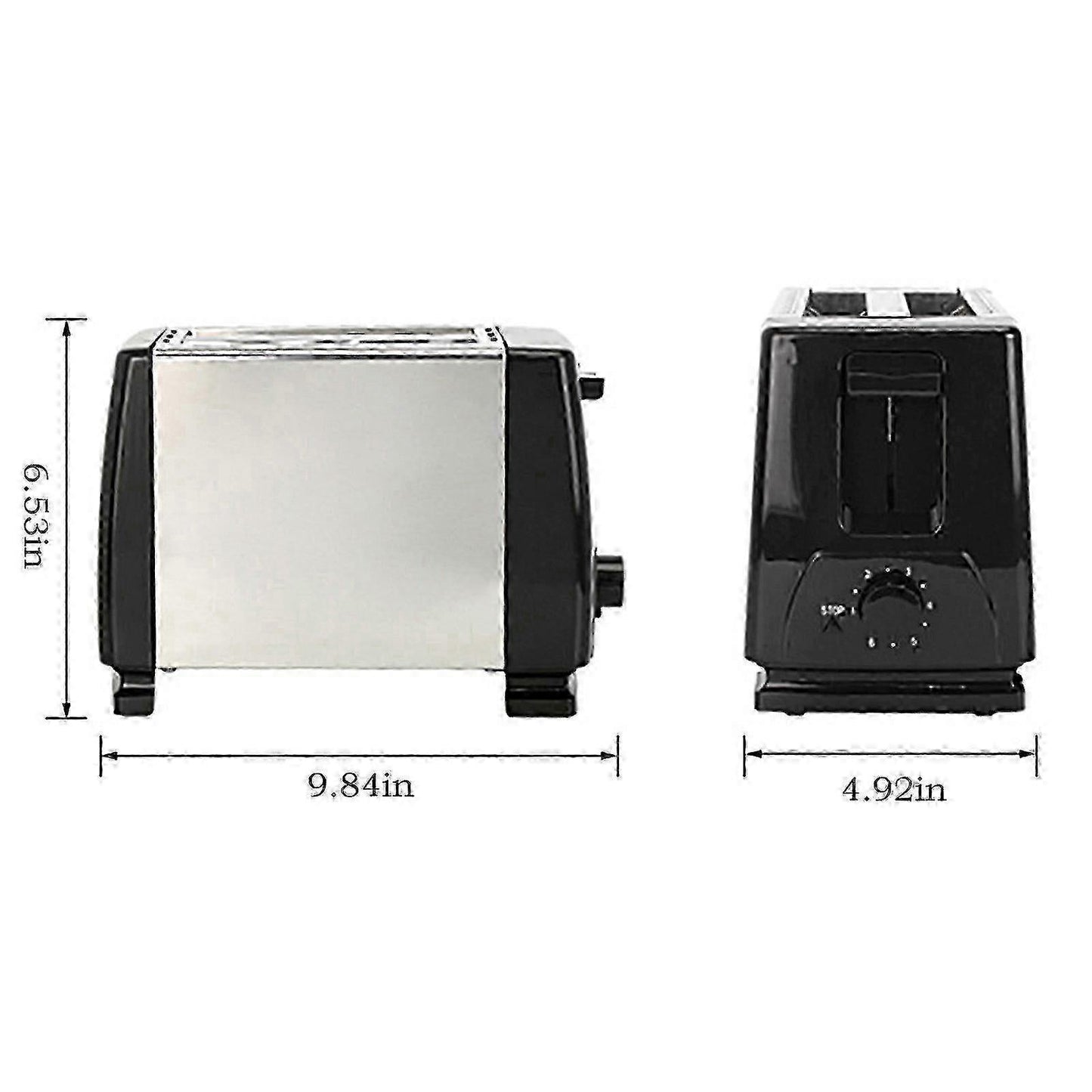 Compact 110V Toaster with Adjustable Settings for Kitchen