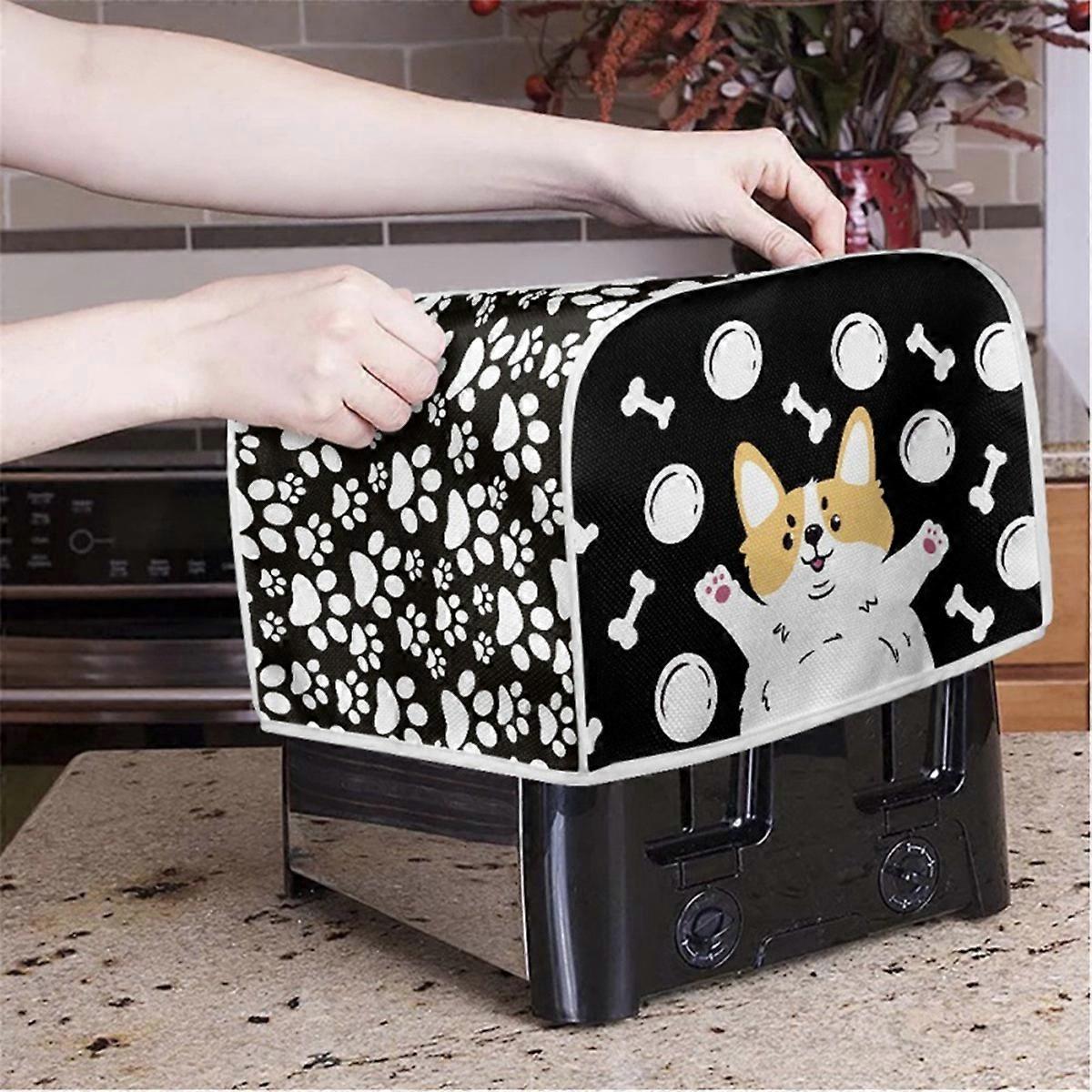 2-Slice Bread Toaster Oven Dust Cover Car Pattern