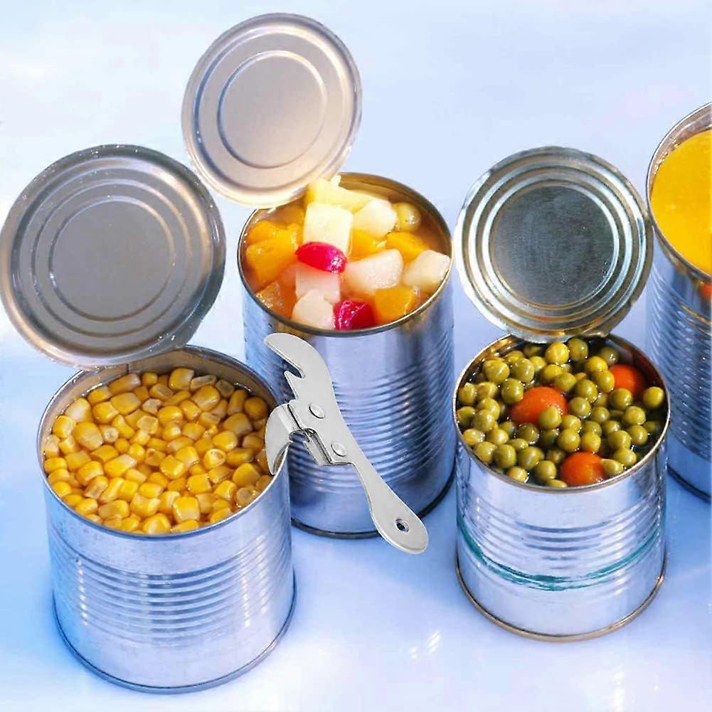 2pcs Bottle & Can Opener Set, Manual Tin Opener, Beer Opener, Stainless Steel, Multifunction