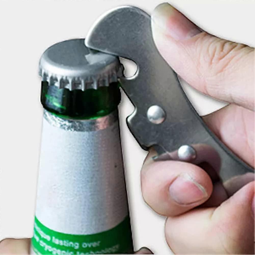 2pcs Bottle & Can Opener Set, Manual Tin Opener, Beer Opener, Stainless Steel, Multifunction