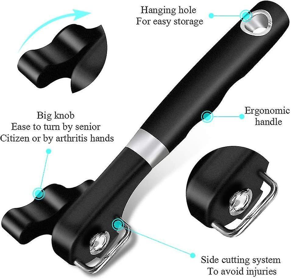 Professional Manual Can Opener, Heavy Duty Kitchen Tool for Restaurant & Home Use